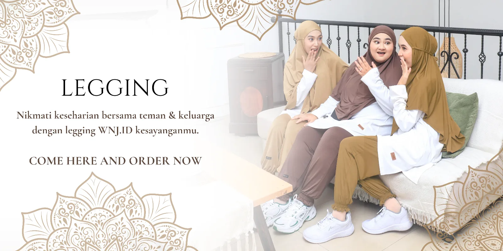 Legging WNJ.ID untuk keseharian bersama teman dan keluarga